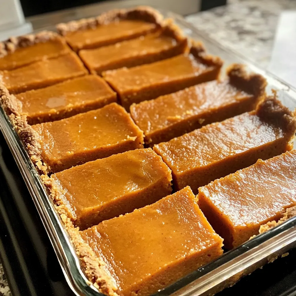 A pie with a crust and a filling of pumpkin.