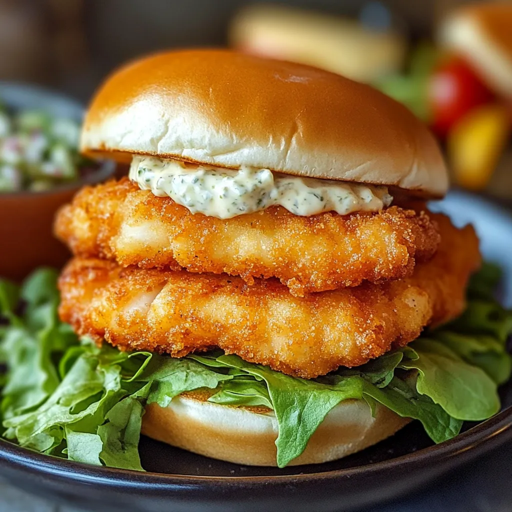 A sandwich with lettuce and fish on top.