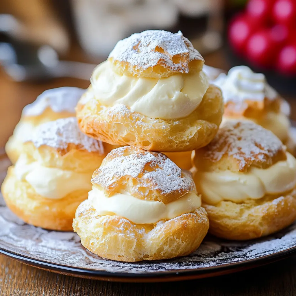 A plate of sweet, powdered pastries.