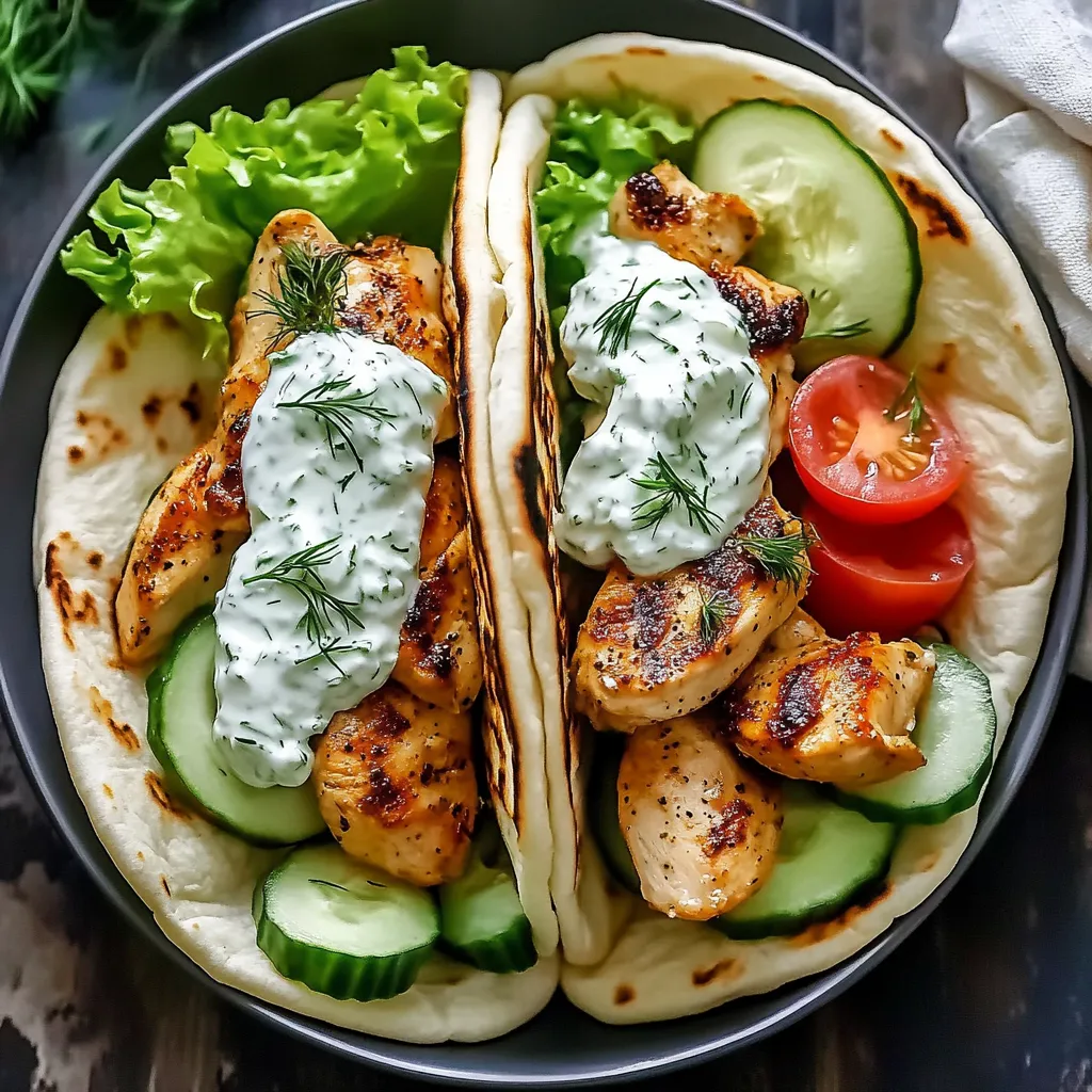 A plate of food with chicken, tomatoes, lettuce, and cucumbers.
