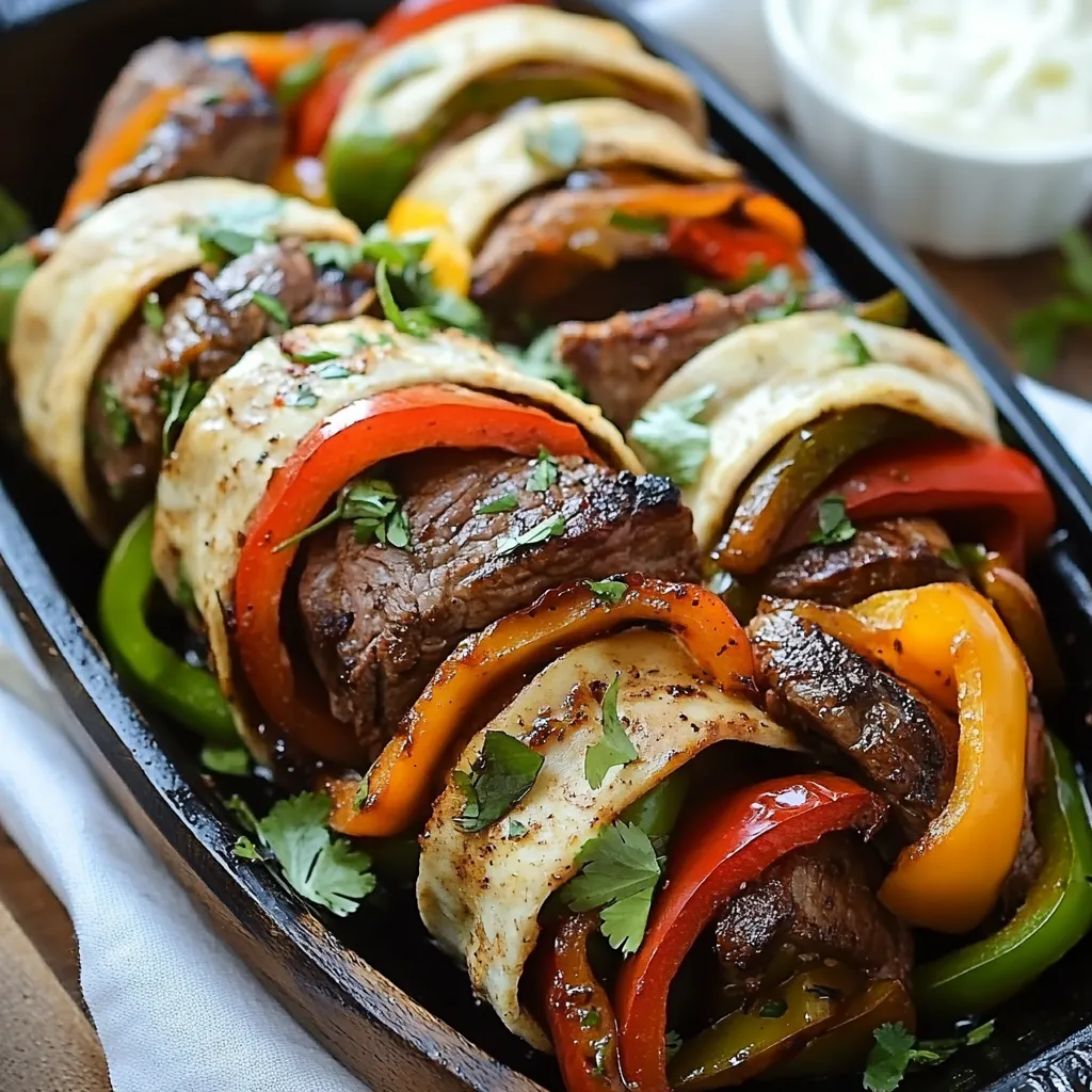 A bowl of meat with peppers and onions.