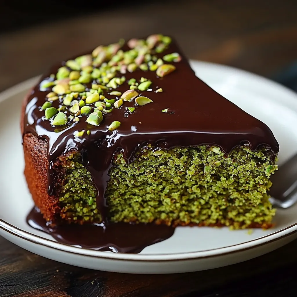 A slice of cake with chocolate and almonds on top.