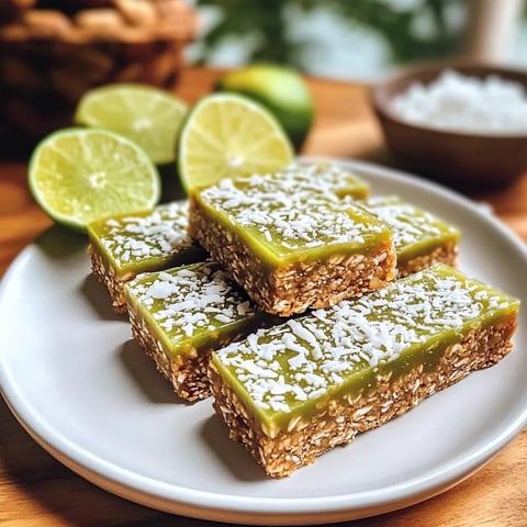 A dish on a table with fresh limes and coconut next to it.